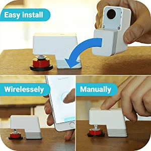 MicroBot Push - Wireless Robotic Button Pusher for Smart Home Automation (Platinum White)